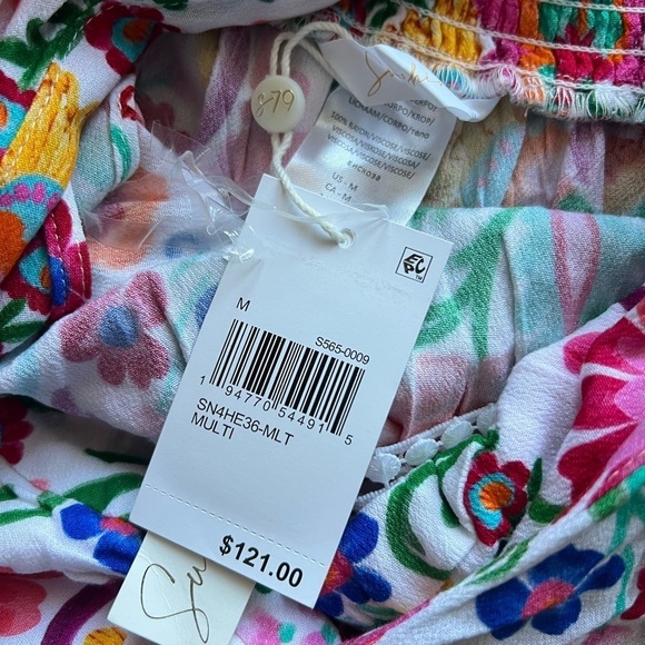 Sunshine 79 Bonita Floral Fringed MIDI Dress - Picture 5 of 8